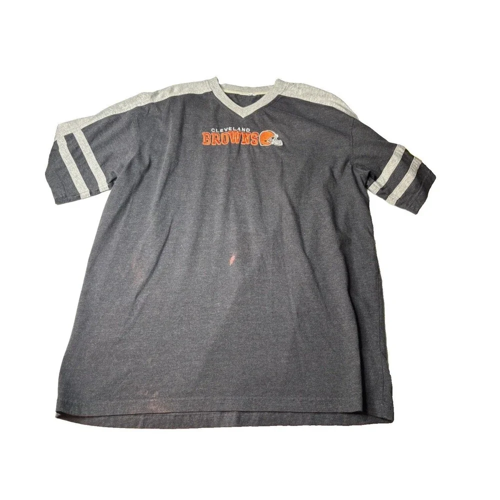 Team Apparel Womens Chicago Bears NFL Shirt Gray Orange White Size XL Read Descr
